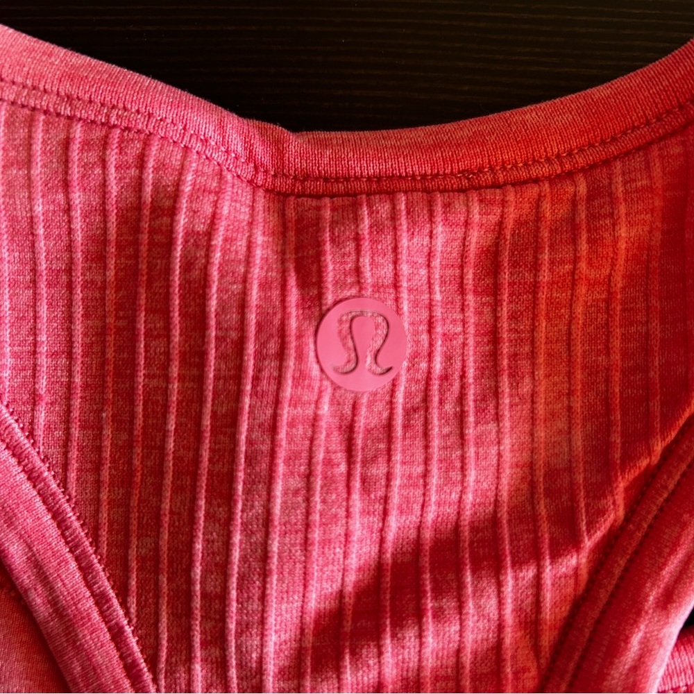 Lululemon Ebb to Street Cropped Racerback Tank—Sakura Pink (size 10) - Picture 3 of 5